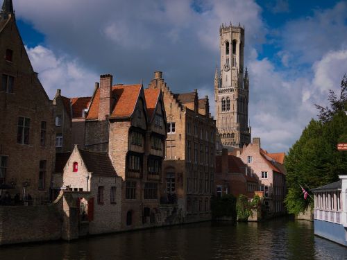 Architektūra,  Upė,  Senas,  Kelionė,  Miestas,  Gotika,  Bažnyčia,  Turizmas,  Bruges,  Belgija,  Be Honoraro Mokesčio