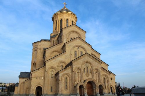 Architektūra,  Bažnyčia,  Religija,  Trinity Cathedral,  Tbilisis,  Religinis,  Be Honoraro Mokesčio