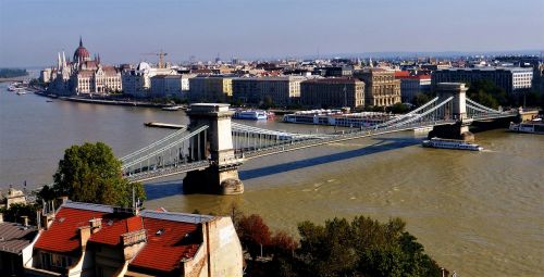 Architektūra,  Vengrija,  Budapest,  Tilto Tinklas,  Vandens Telkinys,  Danube,  Panoraminis,  Kelionė,  Rūmai,  Dangus,  Miestas,  Be Honoraro Mokesčio