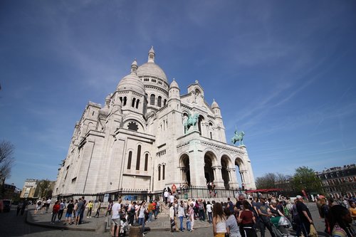 Architektūra,  Religija,  Miestas,  Kelionė,  Montmartre,  Paryžius,  Turizmas,  Paminklas