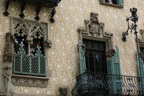 Architektūra,  Ornamentu,  Menas,  Modernizmas,  Domenech I Montaner,  Paseo De Gracia,  Mouveau Menas,  Barselona