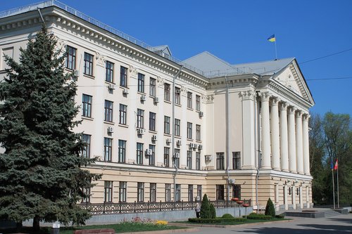 Architektūra,  Administracija,  Lauke,  Statyba,  Fasado,  Ukraina,  Zaporožė