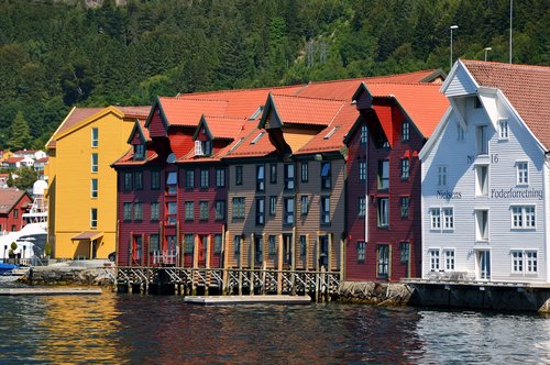 Architektūra,  Kraštovaizdis,  Namai,  Medinių Namų,  Spalvinga,  Norvegija,  Kalnai,  Spalva