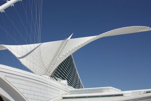 Architektūra, Šiuolaikiška, Milwaukee, Meno Muziejus, Stogas, Meno Kūriniai, Menas