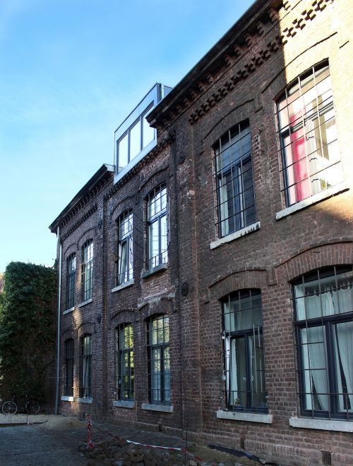 Architektūra, Werrens Hansen, Tekstilės Fabrikas, Aachen, Fasadas
