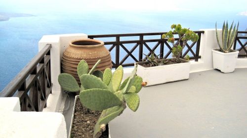 Architektūra, Santorini Balkonas, Graikija, Augalai, Kelionė