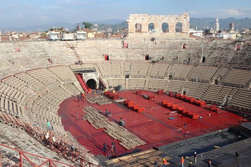 Arena, Verona, Veneto, Italy, Teatro, Romano, Europa, Amfiteatras, Etapas