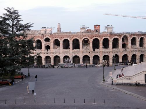 Arena,  Verona,  Italy,  Piazza Bra,  Paminklas,  Turizmas,  Lankas