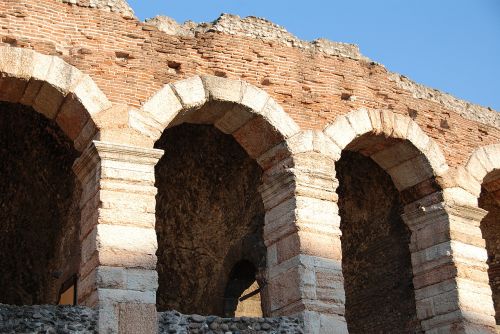Arena Di Verona, Amfiteatras, Arkos, Akmeninė Siena, Apvali Arka, Italy