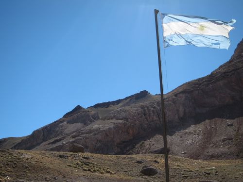 Argentina, Andes, Vėliava, Kalnas
