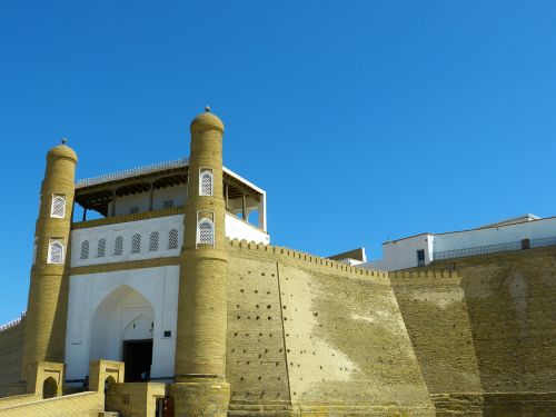 Arka, Tvirtovė, Pilis, Įvestis, Siena, Portalas, Pastatas, Bukhara, Uzbekistanas