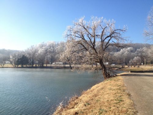 Arkansas, Ežeras, Žiema, Šaltis