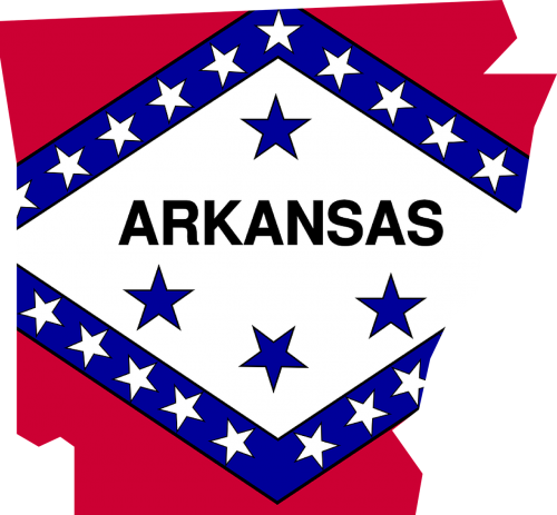 Arkansas, Vėliava, Žemėlapis, Usa, Amerikietis, Nemokama Vektorinė Grafika