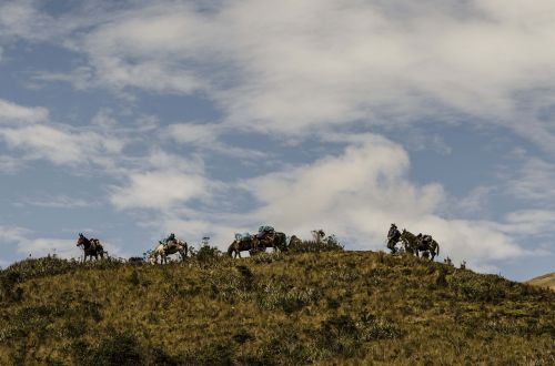Arrieros, Peruu Andesas, Andes Saulėlydis