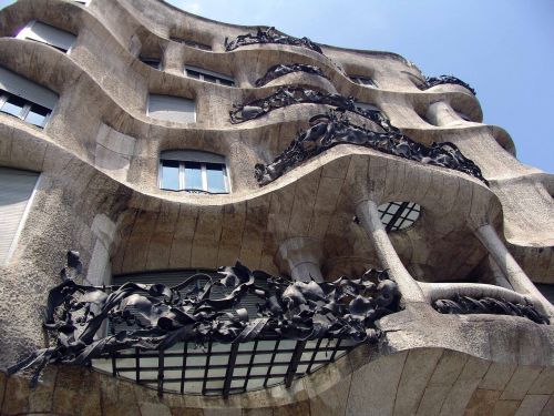 Menas, Architektūra, Linksma, Fasadas, Barcelona