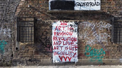 Menas, Meilė, Aistra, Grafiti, Londonas, Galerija