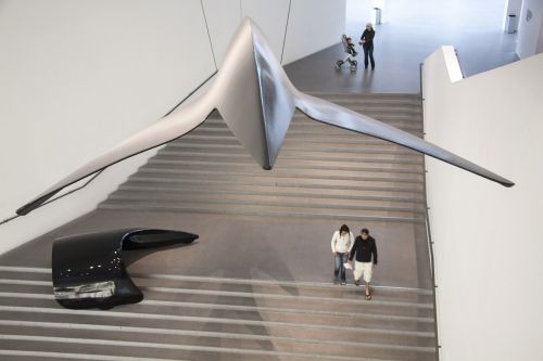 Meno Galerija, Šiuolaikinių Paveikslų Galerija, Munich, Dizainas, Aerodinaminis, Meno Objektas, Lankytojai
