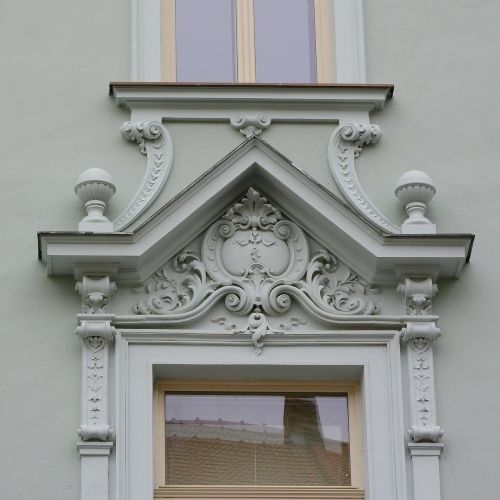 Art Nouveau House, Fasadas, Art Nouveau, Palengvėjimas, Lango Guolis