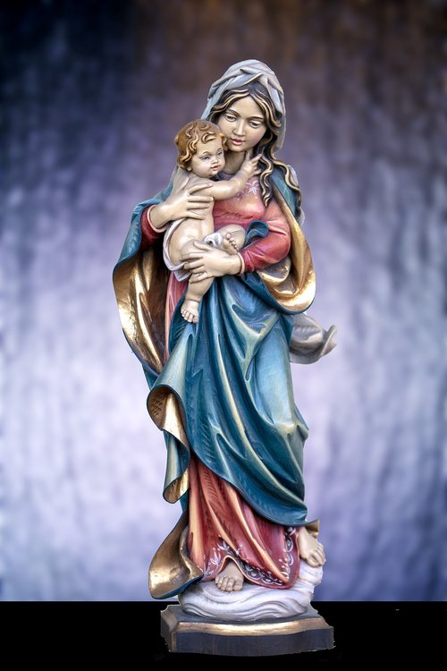Art Statula,  Marija Su Kūdikėliu Jėzumi,  Statula,  Krikščionybė,  Jėzus,  Šventa Motinos,  Jungfrau Maria,  Mergelė Marija