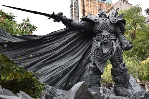 Arthas Menethil,  Warcraft,  Statula,  Video Žaidimas,  Charakteris,  Taichung,  Taivanas,  Parkas