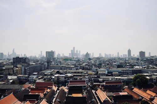Azijoje,  Tailandas,  Bankokas,  Peržiūrėti,  Panorama,  Dangoraižiai,  Skyline,  Namai,  Miestas