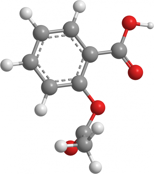 Aspirinas, Rūgštis Actilsalicilico, Molekulės, Quimica Organica, Struktūros