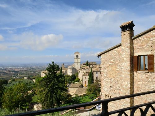 Assisi, Umbria, Kraštovaizdis, Italy, Rožinis Akmuo, Viduramžių, Architektūra, Viduramžiai