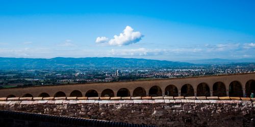 Assisi, Umbria, Kraštovaizdis, Vista, Bazilika