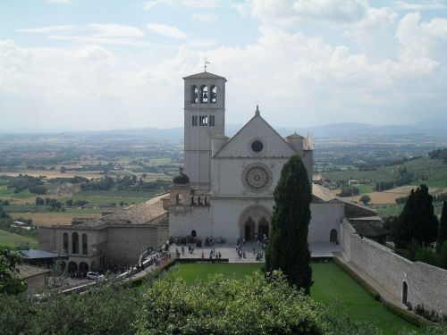 Assisi, Bažnyčia, Italy, Architektūra, Istorinis, Religija, Orientyras
