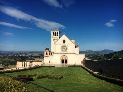 Assisi, Vaizdas, Panorama, Italy, Paminklai, Bažnyčia, Šventykla