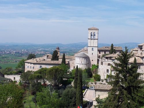Assisi,  Umbria,  Kraštovaizdis,  Bažnyčia,  Vienuolynas,  St Francis Of Assisi,  Vienuolynas,  Bazilika,  Vienuolynas