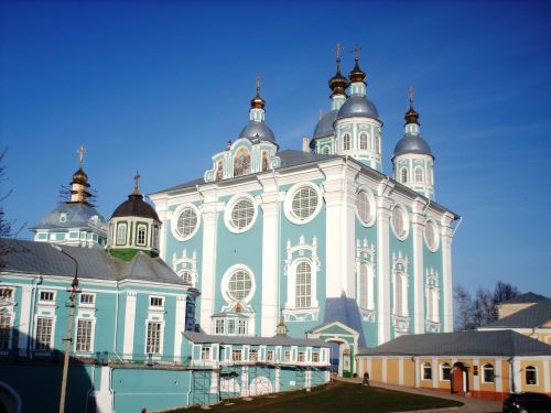 Smolenskas,  Rusija,  Nuotrauka,  Religija,  Architektūra,  Miestas,  Bažnyčia,  Katedra,  Prielaida & Nbsp,  Katedra,  Pastatas,  Prielaida Katedra Smolensk