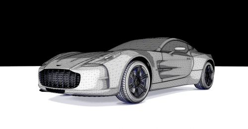 Aston, Martinas, Laimėti, Sportinė Mašina, Automatinis, Automobilis, Karkasas, Kontūras, Linijos, Vienspalvis, 3D, 3D Modelis, Kompiuterinė Grafika, Mašina, 3D Vizualizacija, Atvaizdavimas, Tinklelis, Aston Martin Vantage, Britų Automobiliai