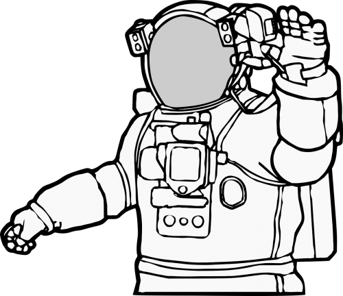 Astronautas, Kosmonautas, Erdvė, Spaceman, Nemokama Vektorinė Grafika