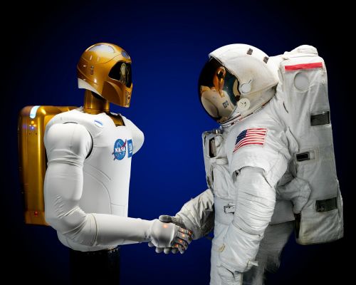 Astronautas, Robonaut, Rankos Judesys, Robotas, Erdvė, Kostiumas, Mokslas, Technologija, Figūra, Futuristinis