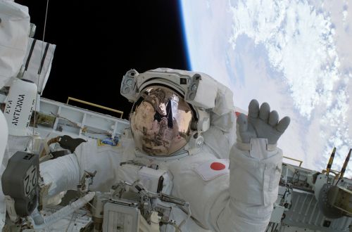 Astronautas, Banga, Soichi Noguchi, Kosmoso Kelionės, Erdvė, Atspindys, Dėvėti Apsauginius Drabužius, Atmosfera