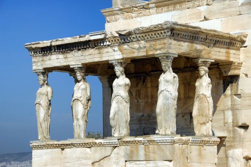 Atėnas, Partenonas, Graikija, Akropolis, Šventykla, Orientyras, Paminklas, Karyatidai