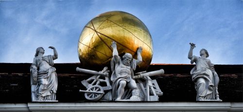 Atlasas, Vienna, Austria, Skulptūra, Hofburgas, Architektūra