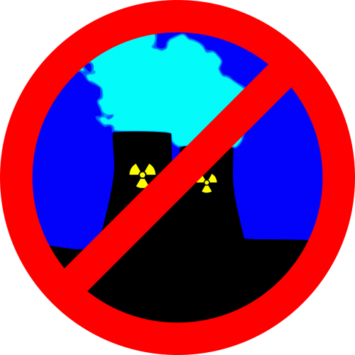 Atominė Elektrinė, Atominė Jėgainė, Atominė Elektrinė, Atominė Energija, Draudimas, Protestas, Prieš, Energija, Aušinimo Bokštai, Aušintuvas, Nemokama Vektorinė Grafika