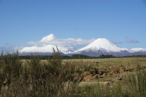 2009 M. Rugpjūtis, Tongariro Np, Nz, Saulėta Žiemos Diena
