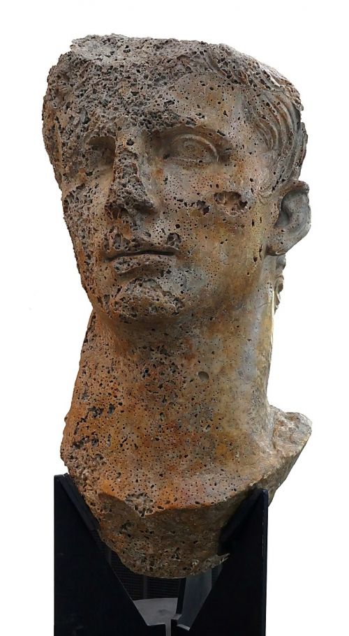 Augustus Caesar, Romėnų, Imperatorius, Arles, Muziejus, Archeologija, Galva, Milžiniškas, Skulptūra