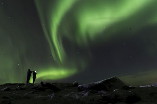 Aurora Borealis, Iceland, Šiaurinis, Dangus, Naktis, Aurora, Reiškinys, Astronomija, Borealis