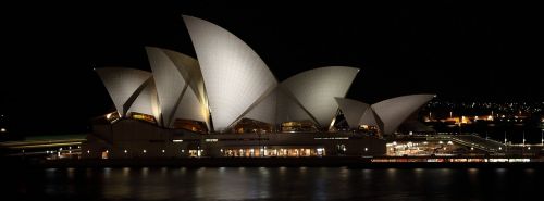 Australia, Sidnėjaus Operos Rūmai, Orientyras, Turizmas, Naktis, Kelionė