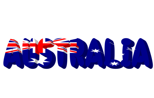 Australia, Šalis, Vėliava, 3D