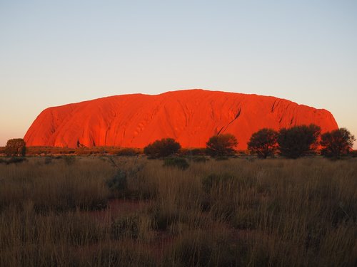 Australija,  Saulėlydžio,  Uluru