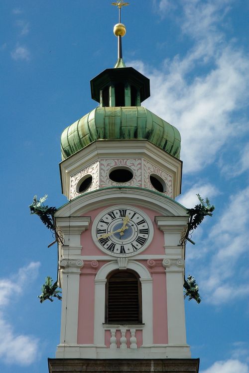 Austria, Innsbruck, Varpinė, Laikrodis, Tyrol
