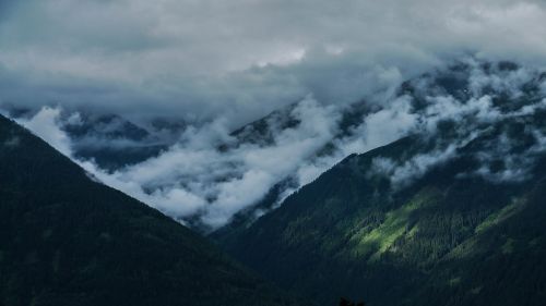 Austria, Kalnas, Gamta, Kraštovaizdis, Debesys