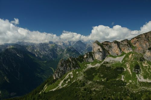 Austria, Tyrol, Kalnai, Viršuje, Kraštovaizdis, Turizmas, Akmenys, Vaizdas Iš Viršaus, Dangus, Gamta