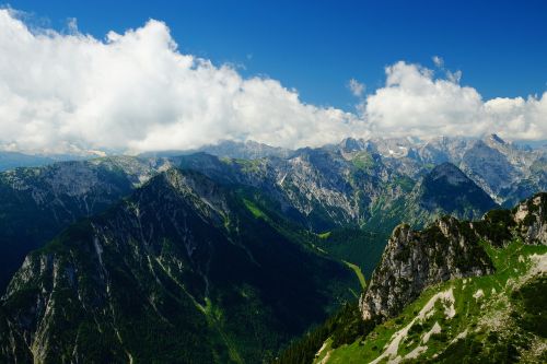 Austria, Tyrol, Kalnai, Viršuje, Kraštovaizdis, Turizmas, Akmenys, Vaizdas Iš Viršaus, Dangus, Gamta