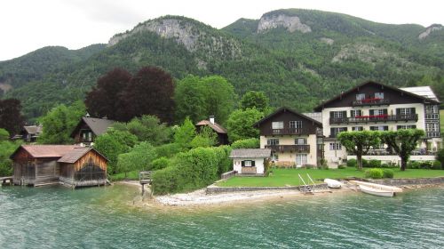 Austria, Wolfgangsee, Ežeras